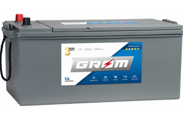 Ogłoszenie - Akumulator 230Ah 1300A Grom Premium Lewy Plus - Kalisz - 1 080,00 zł