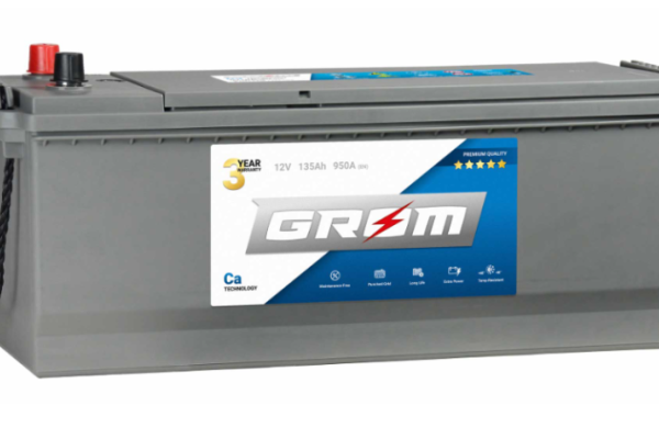 Ogłoszenie - Akumulator 135Ah 950A Grom Premium ze stopką Lewy Plus - Kalisz - 750,00 zł