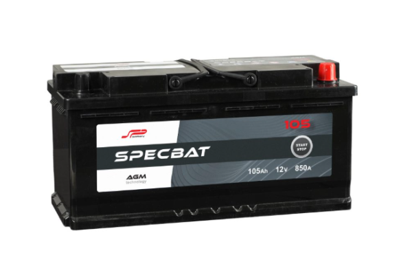 Ogłoszenie - Akumulator Specbat AGM start/stop 105Ah 850A P+ - Gdynia - 749,00 zł