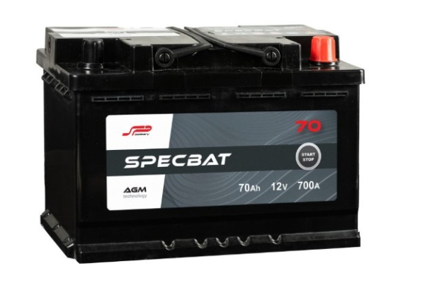 Ogłoszenie - Akumulator Specbat AGM start/stop 70Ah 700A P+ - Gdynia - 568,00 zł