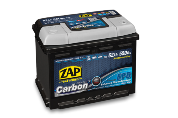 Ogłoszenie - Akumulator 62Ah 550A en Zap Carbon Efb Start&Stop - Piła - 379,00 zł