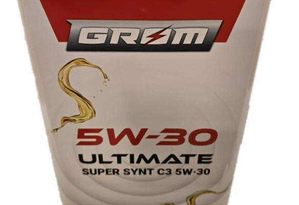 Ogłoszenie - Olej syntetyczny 5W-30 GROM Super Synthetic C3 / 4L - 109,00 zł