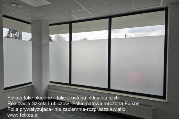 Ogłoszenie - Folie matowe Łomża - Folia Mrożona -Matte Frost -usługa oklejania szyb Łomża i okolice -folie prywatyzujące - Łomża - 145,00 zł