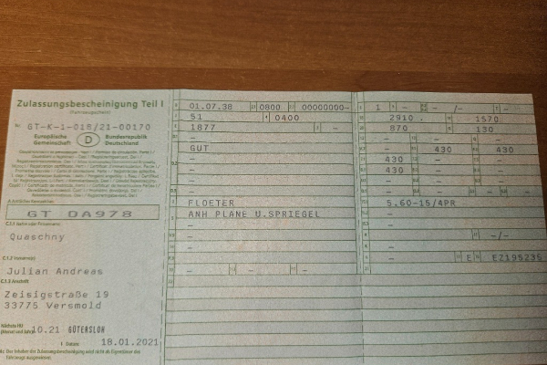 Ogłoszenie - Sprzedam przyczepę Floeter - Gniezno - 2 950,00 zł