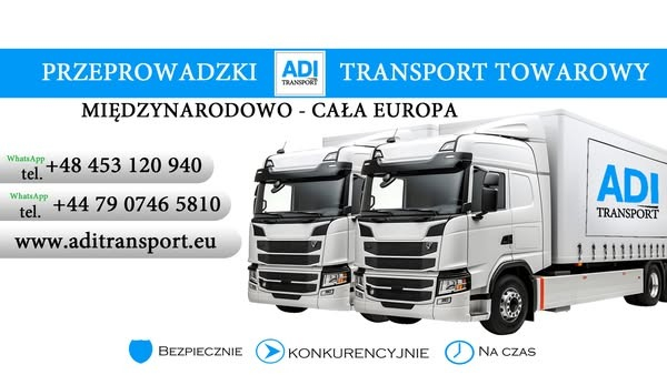 Ogłoszenie - ADI Transport – Twój partner w transporcie międzynarodowym