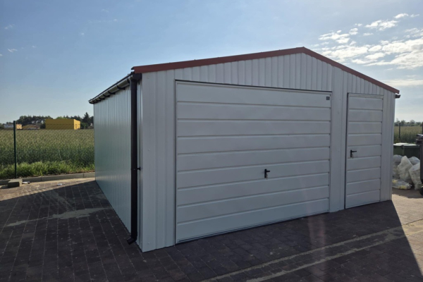 Ogłoszenie - Garaż Blaszany Blaszak 5x5m Biały RAL dwuspadowy, brama uchylna CAŁA POLSKA - Piła - 7 750,00 zł