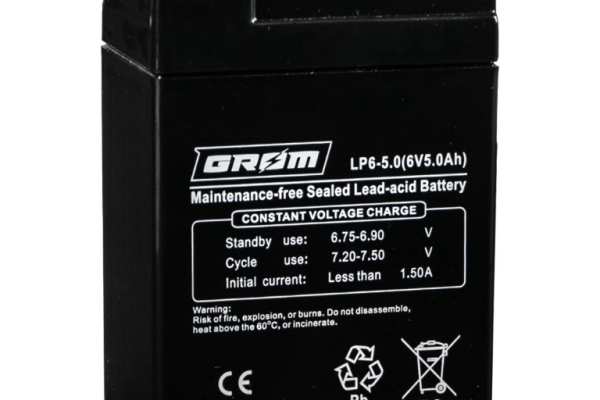 Ogłoszenie - Akumulator 5.0Ah 6V GROM LP6-5.0 - Gdańsk - 35,00 zł