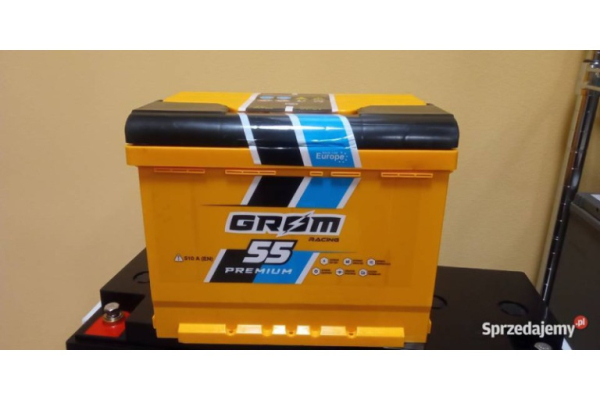 Ogłoszenie - Akumulator 55Ah 510A Grom Racing  - Darmowy dowóz i wymiana - Szczecin - 340,00 zł