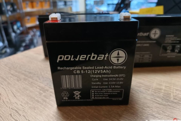 Ogłoszenie - Akumulator żelowy (12V 5Ah) Powerbat CB5-12  - Darmowy dowóz i wymiana - Szczecin - 49,00 zł