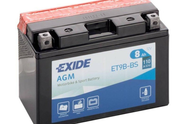 Ogłoszenie - Akumulator motocyklowy 8Ah 110A Exide Et9b-bs yt9b-bs 12V en L+ - Darmowy dowóz i wymiana - Szczecin - 130,00 zł