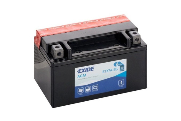 Ogłoszenie - Akumulator motocyklowy Exide Etx7a-Bs Yty7a-Bs 12V 6Ah 90A en L+ - Szczecin - 110,00 zł