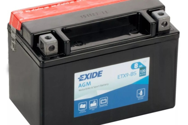 Ogłoszenie - Akumulator motocyklowy Exide Etx9-Bs Ytx9-Bs 12V 8Ah 120A en L+ - Szczecin - 129,00 zł
