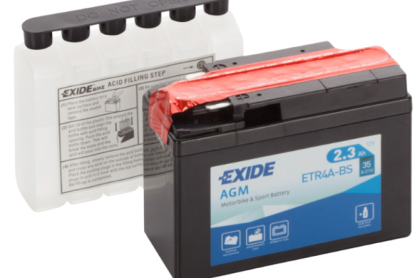 Ogłoszenie - Akumulator 2.3Ah 35A motocyklowy Exide Agm Et4B-Bs Yt4B-Bs 12V P+- Darmowy dowóz i wymiana - Szczecin - 70,00 zł