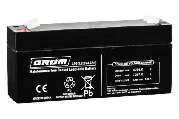 Ogłoszenie - Akumulator 3.2Ah 6V 6V Grom LP6-3.2  - Darmowy dowóz i wymiana - Szczecin - 35,00 zł