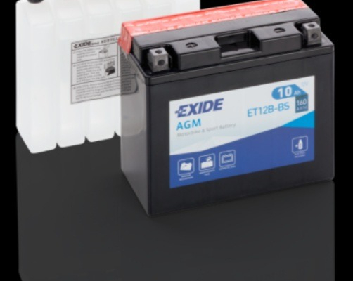Ogłoszenie - Akumulator motocyklowy EXIDE ET12B-BS YT12B-BS 12V 10Ah 160A EN L+ - Rumia - 180,00 zł