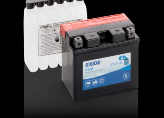 Ogłoszenie - Akumulator motocyklowy EXIDE ETZ7-BS YTZ7-BS 12V 6Ah 100A EN P+ - Rumia - 120,00 zł