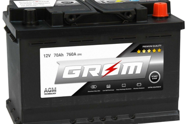Ogłoszenie - Akumulator GROM AGM START&STOP 70Ah 760A Prawy Plus - Rumia - 660,00 zł