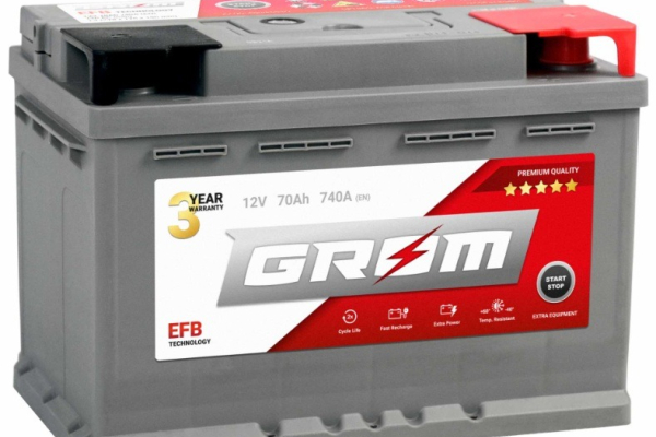 Ogłoszenie - Akumulator GROM EFB START&STOP 70Ah 740A Prawy Plus DTR - Rumia - 560,00 zł
