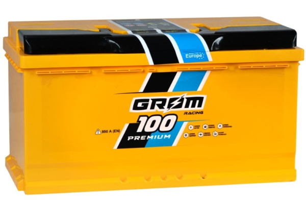 Ogłoszenie - Akumulator Grom Racing 100Ah 850A EN Prawy Plus - Rumia - 550,00 zł