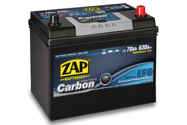 Ogłoszenie - Akumulator 70Ah 630A ZAP CARBON EFB START&STOP Japan P+ SPECPART TCZEW - Tczew - 429,00 zł