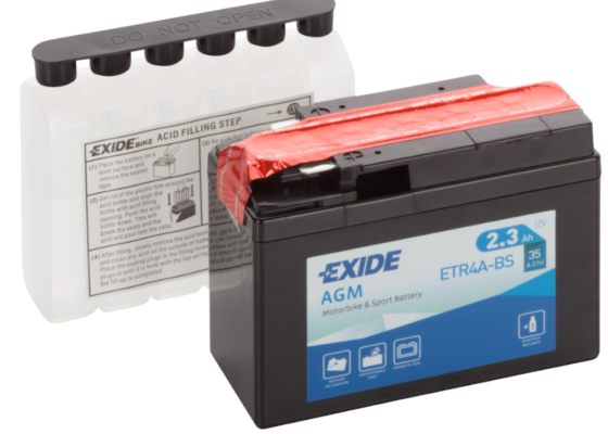 Ogłoszenie - Akumulator ET4B-BS YT4B-BS 12V 2.3Ah 35A Exide - Gdańsk - 70,00 zł
