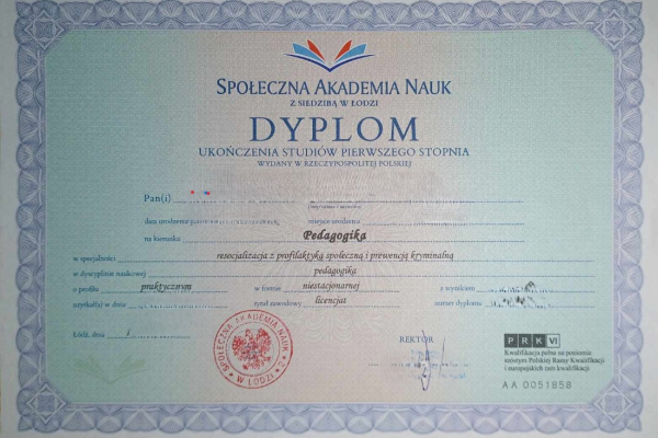 Ogłoszenie - Dyplom licencjat gdzie kupić , Dyplomy kolekcjonerskie opinie - Tarnobrzeg - 950,00 zł