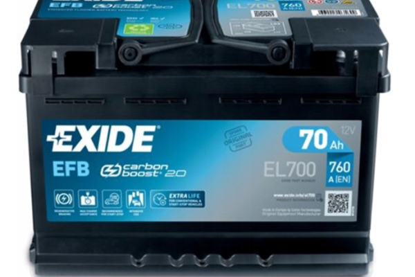Ogłoszenie - Akumulator 70Ah 760A Exide EFB start&stop - Luboń - 520,00 zł