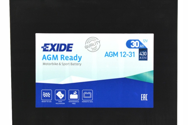 Ogłoszenie - Akumulator 30Ah 430A motocyklowy EXIDE AGM12-31 YIX30L-BS 12V P+ Olsztyn Kętrzyńskiego 8 668x648x053 - Olsztyn - 649,00 zł