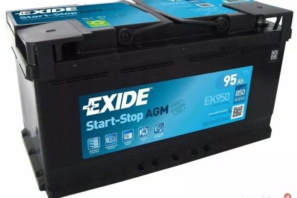 Ogłoszenie - Akumulator 95Ah 850A EXIDE AGM START&STOP DARMOWY DOWÓZ !!! - Radom - 830,00 zł