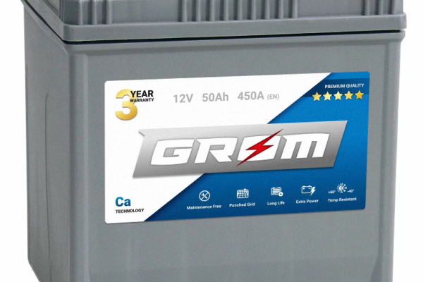 Ogłoszenie - Akumulator GROM Premium 50Ah 450A EN Japan Lewy Plus DTR - Łódź - 350,00 zł