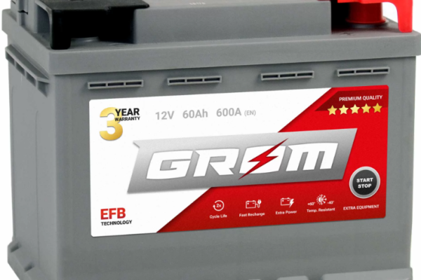 Ogłoszenie - Akumulator 60Ah 600A Grom EFB - Luboń - 470,00 zł