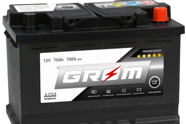 Ogłoszenie - Akumulator 70Ah 760A en Grom Agm Start&Stop - Luboń - 660,00 zł