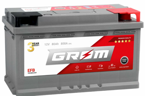 Ogłoszenie - Akumulator 80Ah 800A en Grom Efb Start&Stop - Luboń - 600,00 zł