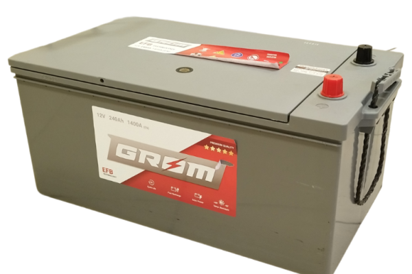 Ogłoszenie - Akumulator 240Ah 1400A GROM EFB START&STOP Olsztyn Kętrzyńskiego 8 668x648x053 - Olsztyn - 1 410,00 zł
