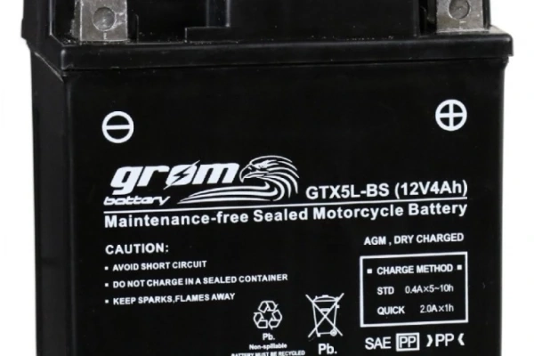 Ogłoszenie - Akumulator 4Ah 80A Grom GTX5L-BS - Częstochowa - 105,00 zł