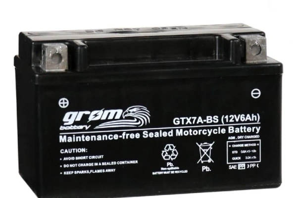 Ogłoszenie - Akumulator 6Ah 120A Grom GTX7A-BS - Częstochowa - 110,00 zł