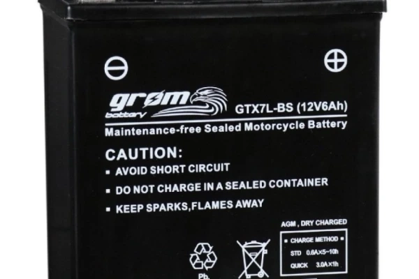 Ogłoszenie - Akumulator 6Ah 120A Grom GTX7L-BS - Częstochowa - 130,00 zł