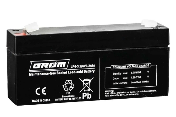 Ogłoszenie - Akumulator 6V 3.2Ah GROM LP6-3.2 - Częstochowa - 35,00 zł