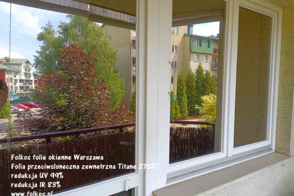 Ogłoszenie - Zewnętrzne przeciwsłoneczne folie na okna Warszawa - Oklejamy okna folią anty UV , anty IR -Folkos folie okienne - Białołęka - 187,00 zł
