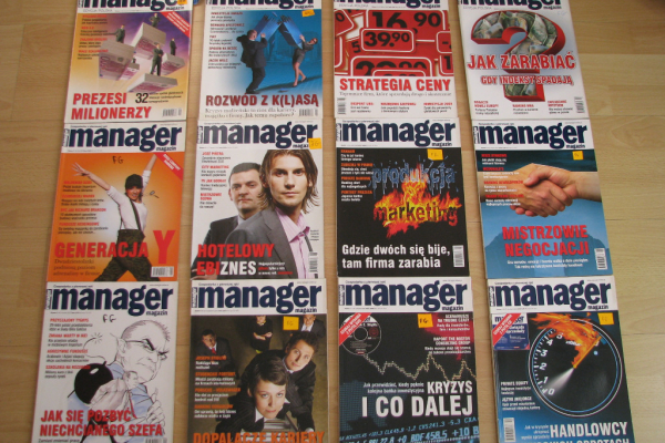 Ogłoszenie - Manager Magazin – miesięcznik 2005r, 2006r, 2007r, 2008r, 2009r - Kraków - 12,00 zł