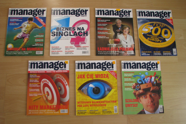 Ogłoszenie - Manager Magazin – miesięcznik 2005r, 2006r, 2007r, 2008r, 2009r - Kraków - 12,00 zł
