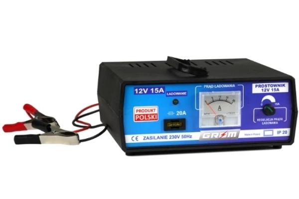 Ogłoszenie - Prostownik 12V 15A z regulacją ładowania Grom - Częstochowa - 240,00 zł