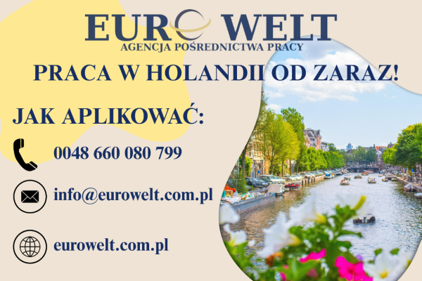 Ogłoszenie - Holandia/ Pakowane ryb/ dla par - Holandia - 60,00 zł