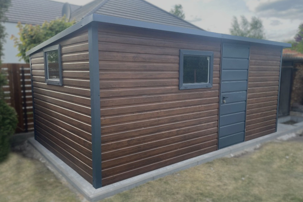 Ogłoszenie - Domek ogrodowy spad na tył 6x3m drewno + antracyt PREMIUM - Inowrocław - 7 950,00 zł