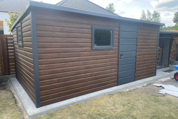 Ogłoszenie - Domek ogrodowy spad na tył 6x3m drewno + antracyt PREMIUM - Inowrocław - 7 950,00 zł