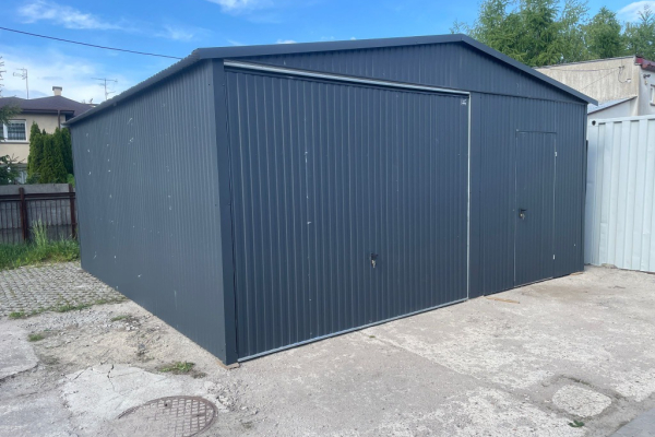 Ogłoszenie - Garaż Blaszany Blaszak 6x5 ciemny grafit RAL | Producent ROBSTAL - Wielkopolskie - 8 900,00 zł