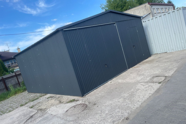 Ogłoszenie - Garaż Blaszany Blaszak 6x5 ciemny grafit RAL | Producent ROBSTAL - Wielkopolskie - 8 900,00 zł