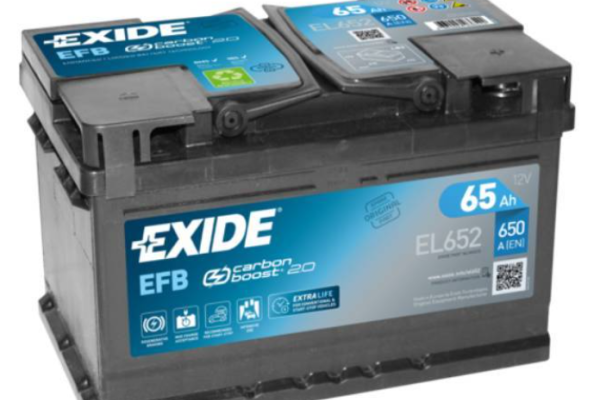 Ogłoszenie - Akumulator 65Ah 650A Exide Start Stop EFB EL652 Prawy plus - Kościerzyna - 530,00 zł