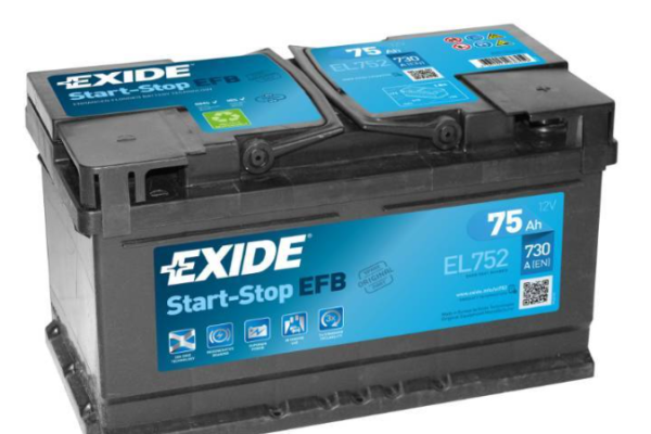 Ogłoszenie - Akumulator 75Ah 730A Exide start&stop EFB EL752 Prawy plus - Kościerzyna - 570,00 zł
