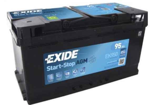 Ogłoszenie - Akumulator 95Ah 850A en  Exide AGM start&stop EK950 - Kościerzyna - 830,00 zł